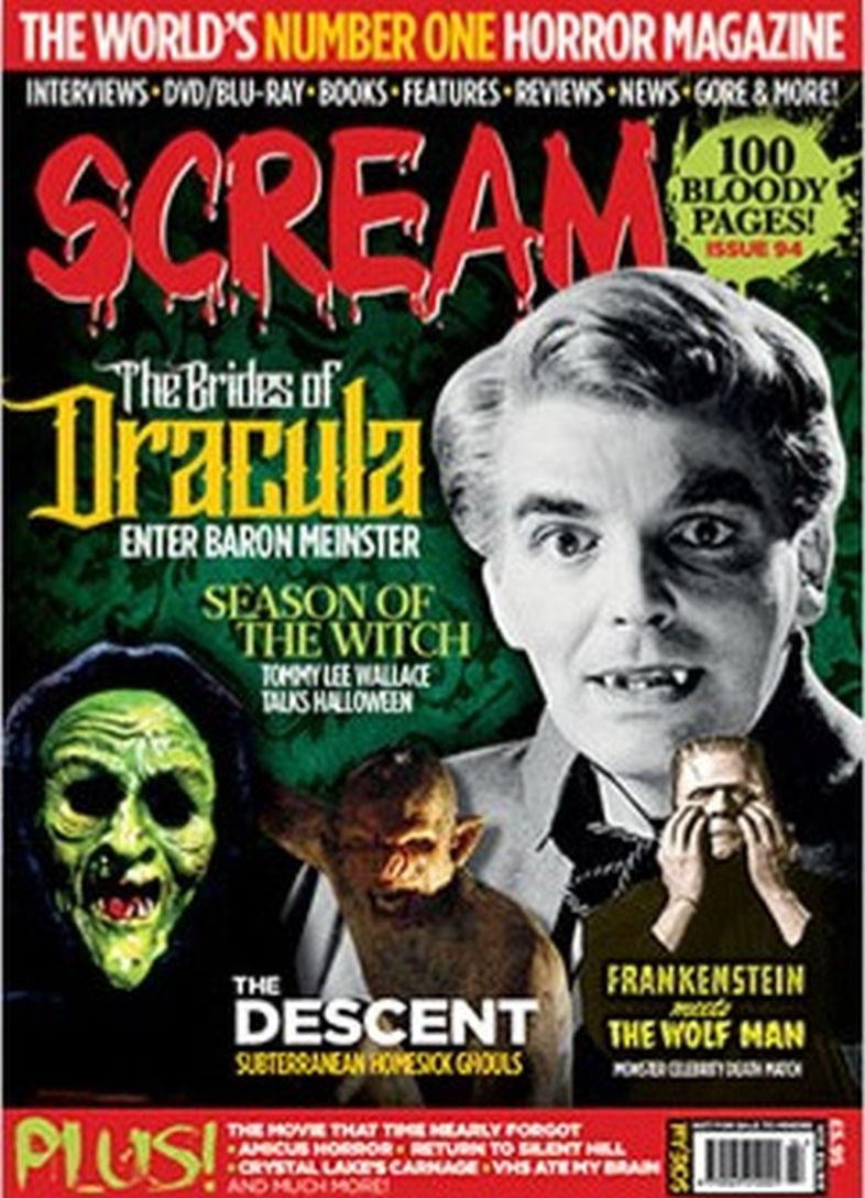 SCREAM magazine side cover Issue 94  January/February 2026