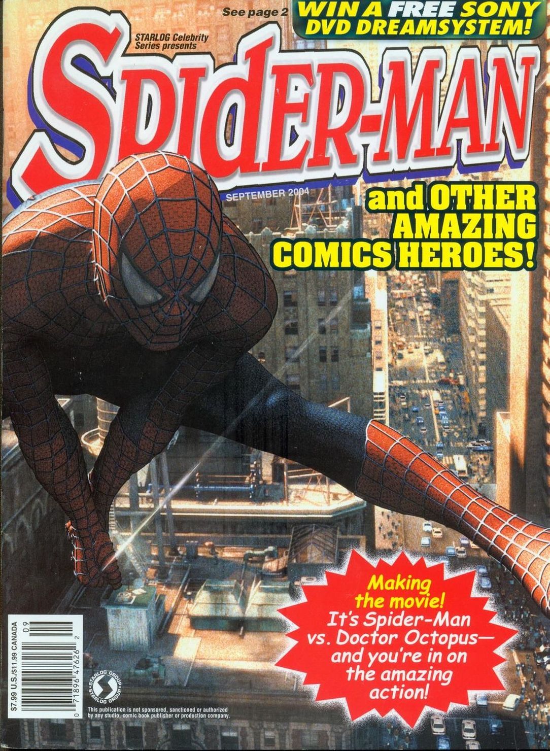 STARLOG CELEBRITY SERIES PRESENTS magazine side cover  September 2004