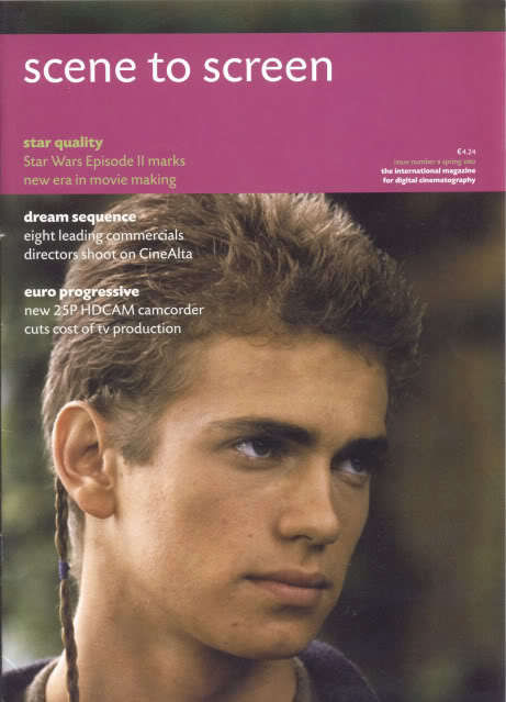 SCENE TO SCREEN magazine side cover Spring 2002