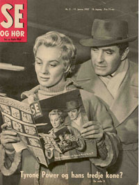 SE OG HOR magazine side cover 11 January 1957