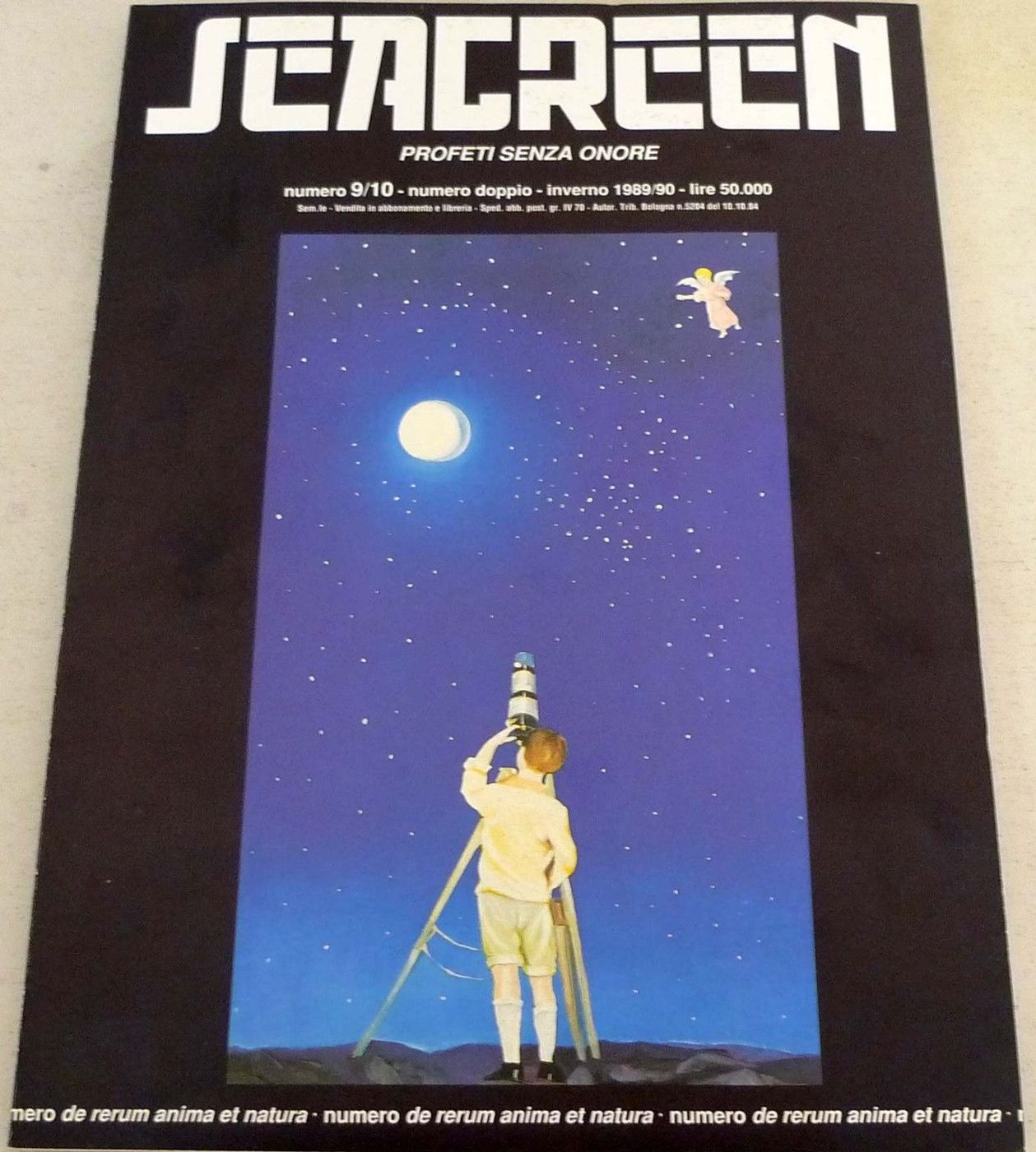 SEAGREEN magazine side cover Issue 9/10 Winter 1989