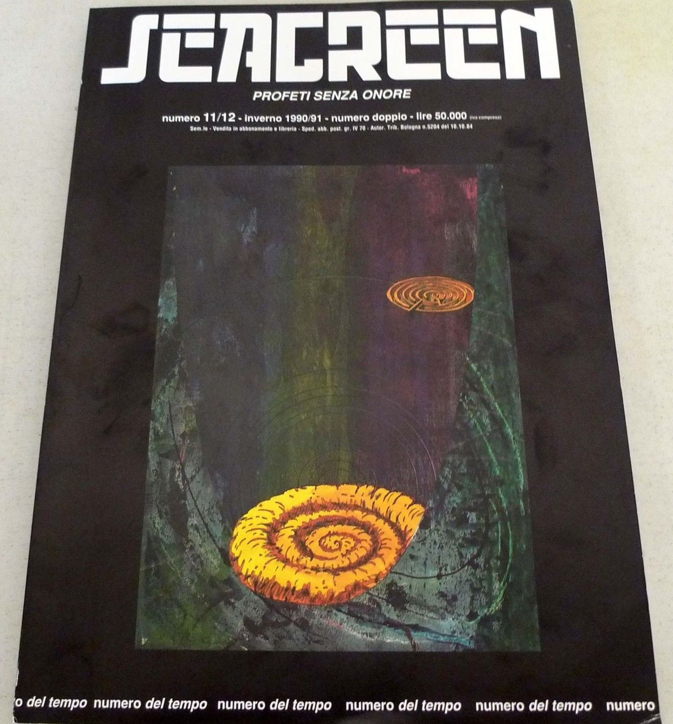 SEAGREEN magazine side cover Issue 11/12 Winter 1990