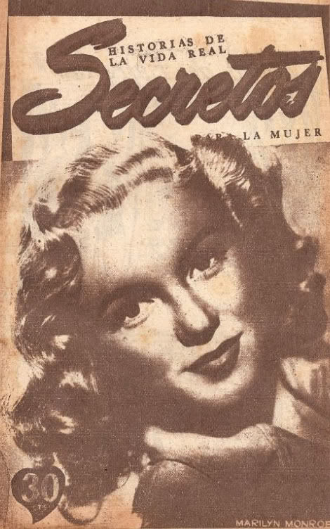 SECRETOS magazine side cover  1950