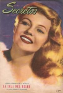 SECRETOS magazine side cover January 1954