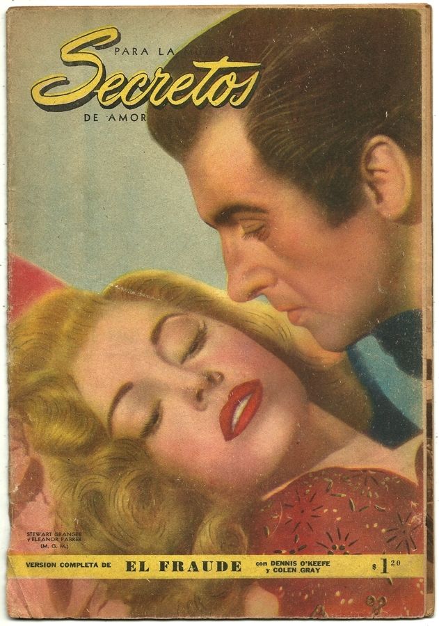 SECRETOS magazine side cover February 1954