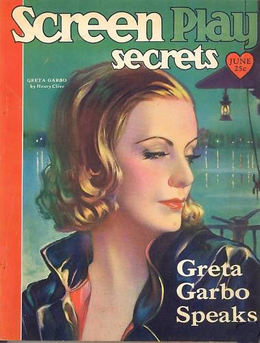 SCREEN PLAY magazine side cover June 1930