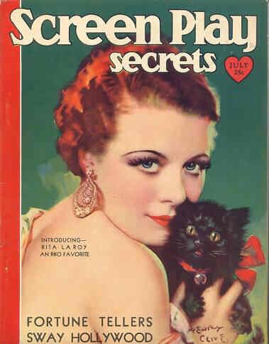 SCREEN PLAY magazine side cover July 1930