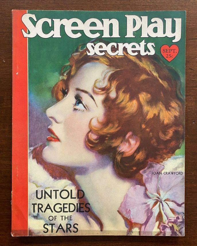 SCREEN PLAY magazine side cover September 1930