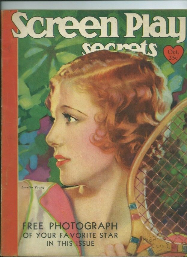 SCREEN PLAY magazine side cover October 1930