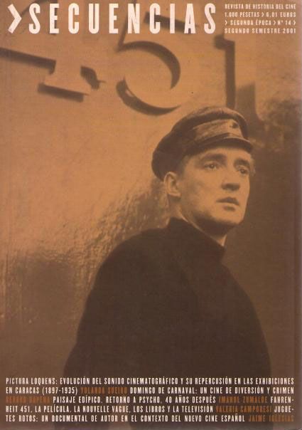 SECUENCIAS magazine side cover Issue 14 December 2001
