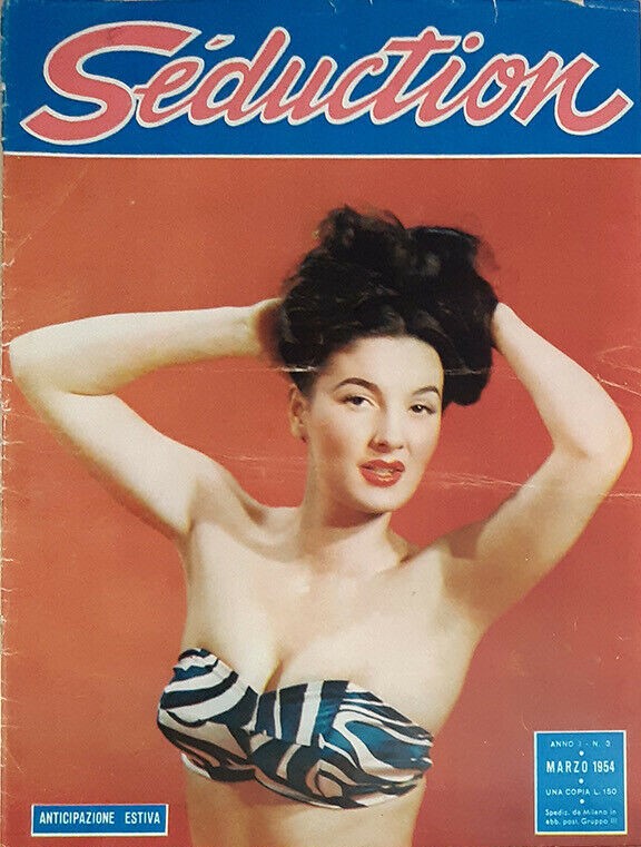 SEDUCTION (ITALY) magazine side cover Issue 3 March 1954