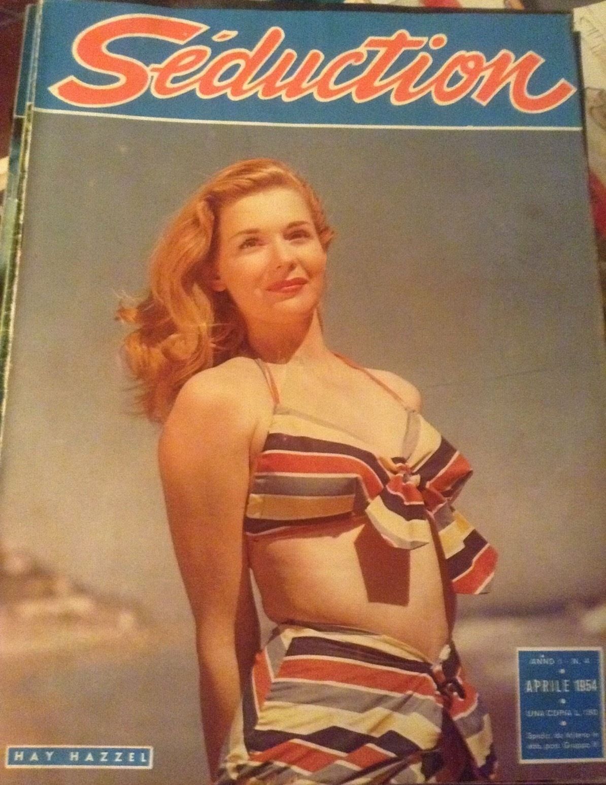 SEDUCTION (ITALY) magazine side cover Issue 4 April 1954