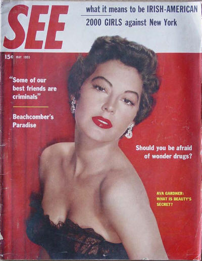 SEE (40s-50s) magazine side cover May 1955