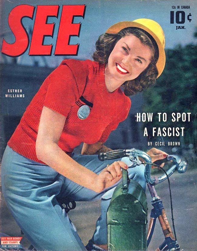 SEE (40s-50s) magazine side cover  January 1944