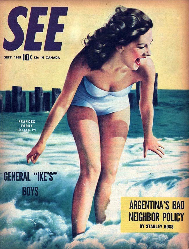 SEE (40s-50s) magazine side cover  September 1945