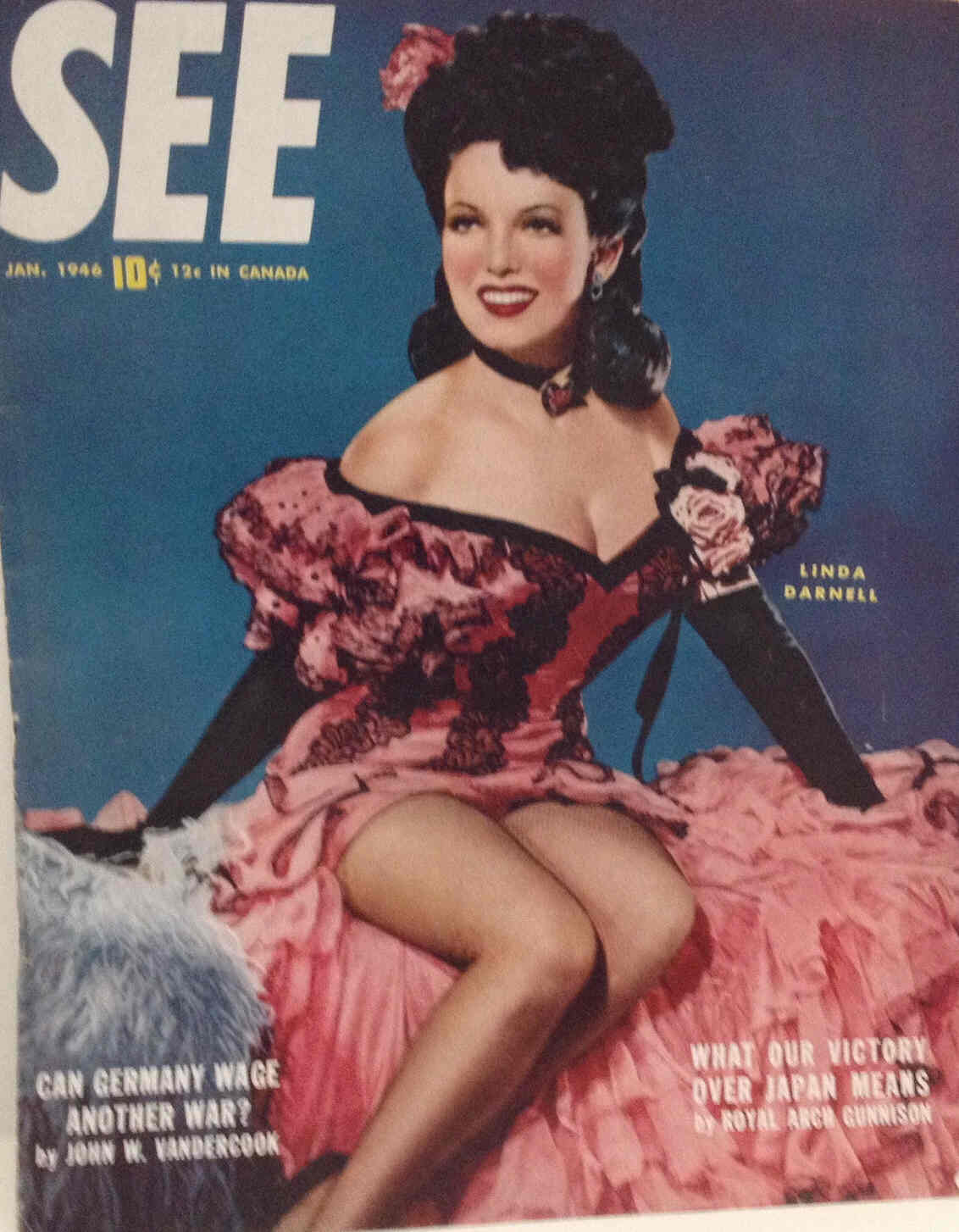 SEE (40s-50s) magazine side cover January 1946