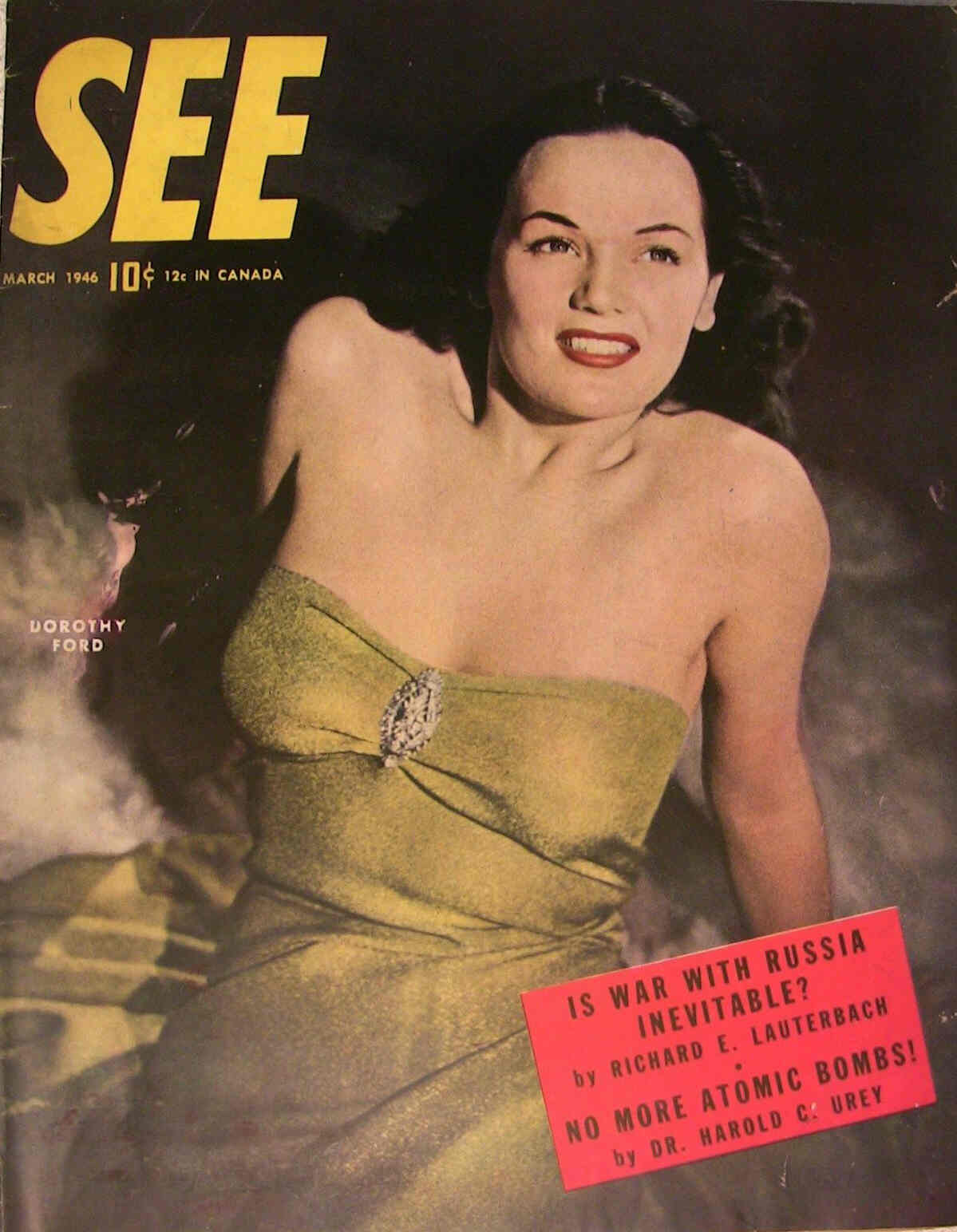 SEE (40s-50s) magazine side cover March 1946