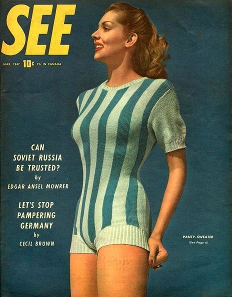 SEE (40s-50s) magazine side cover  March 1947