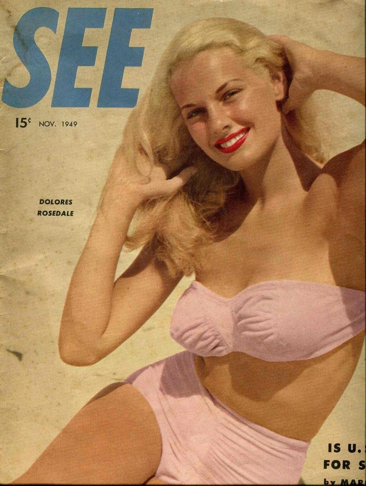 SEE (40s-50s) magazine side cover November 1949