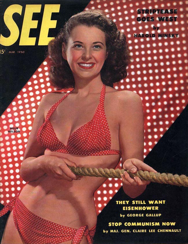 SEE (40s-50s) magazine side cover  March 1950