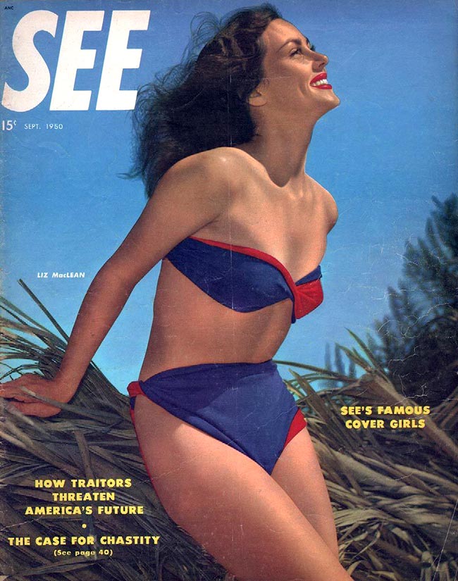 SEE (40s-50s) magazine side cover  September 1950