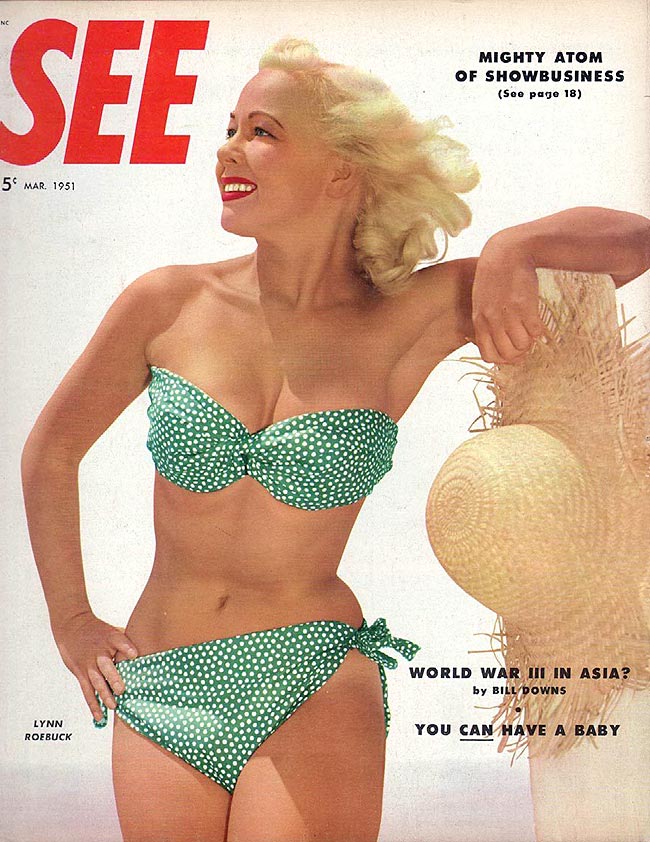 SEE (40s-50s) magazine side cover  March 1951