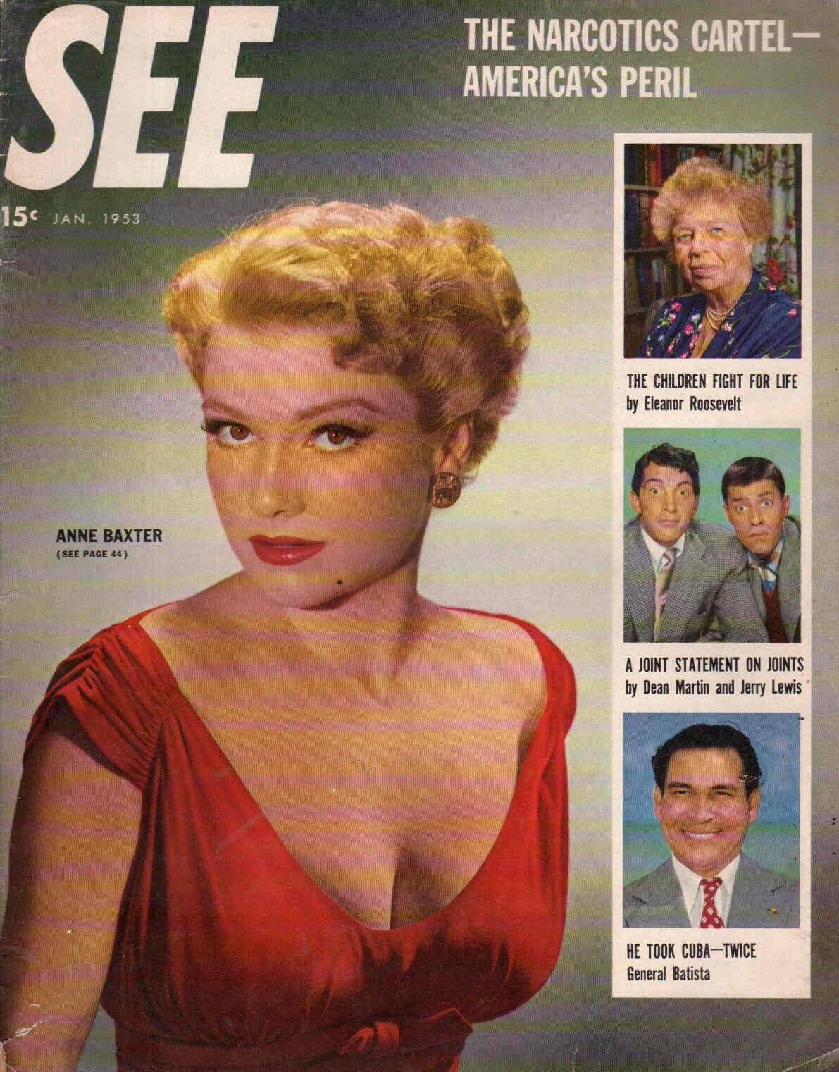 SEE (40s-50s) magazine side cover January 1953