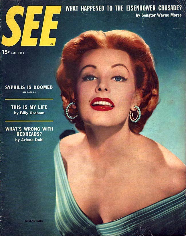 SEE (40s-50s) magazine side cover January 1954