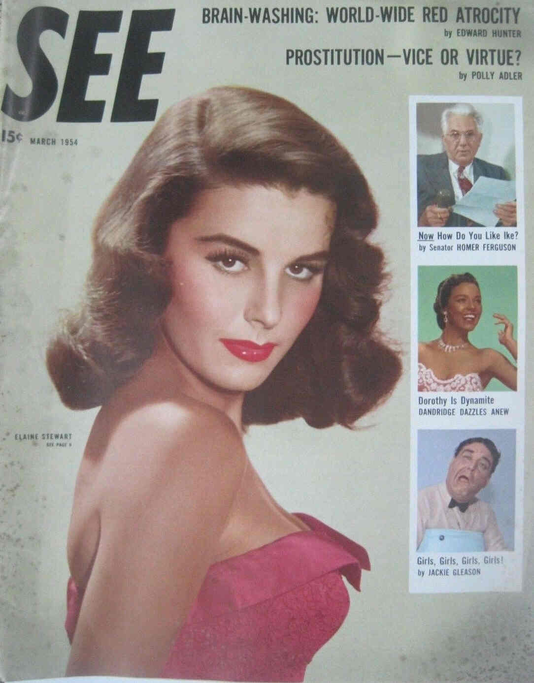 SEE (40s-50s) magazine side cover March 1954