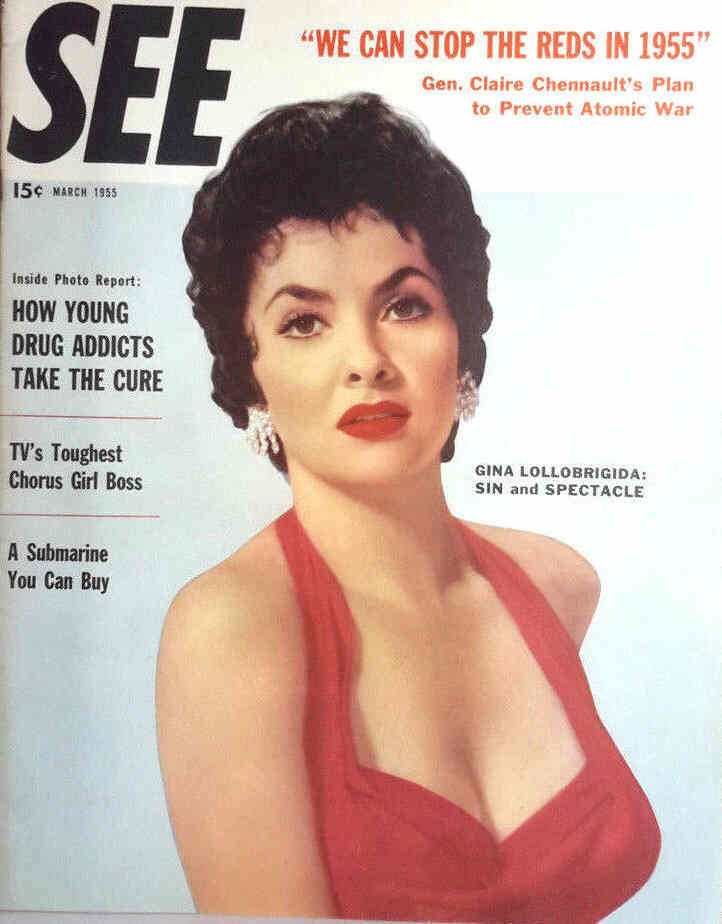 SEE (40s-50s) magazine side cover March 1955