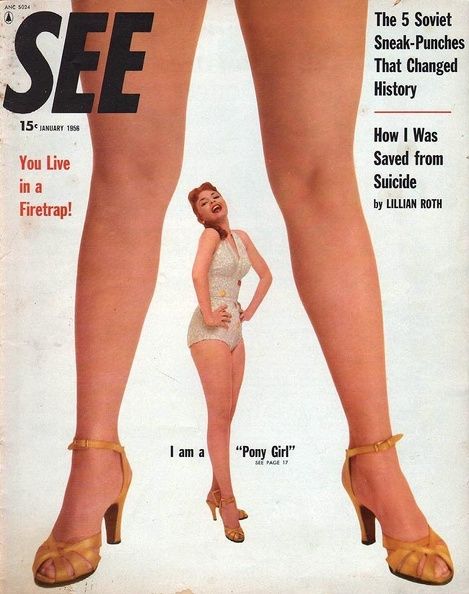 SEE (40s-50s) magazine side cover  January 1956