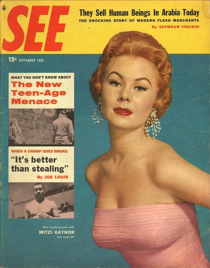 SEE (40s-50s) magazine side cover  September 1956