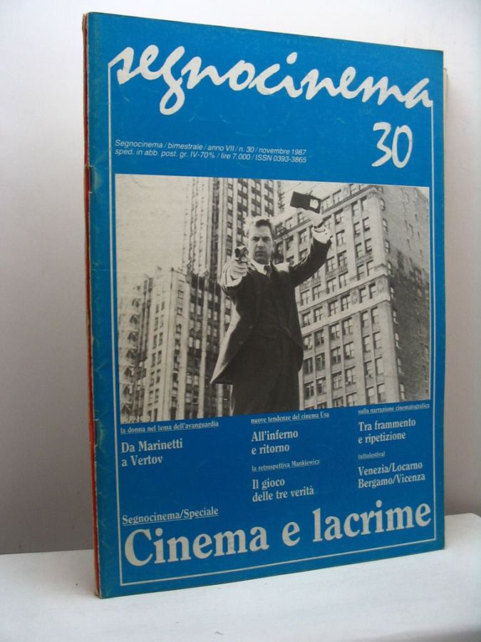 SEGNOCINEMA magazine side cover Issue 30  November 1987