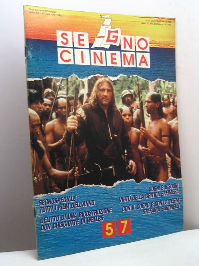 SEGNOCINEMA magazine side cover Issue 57  September- October 1992