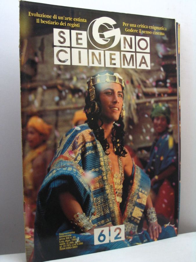 SEGNOCINEMA magazine side cover Issue 62  July- January 1993