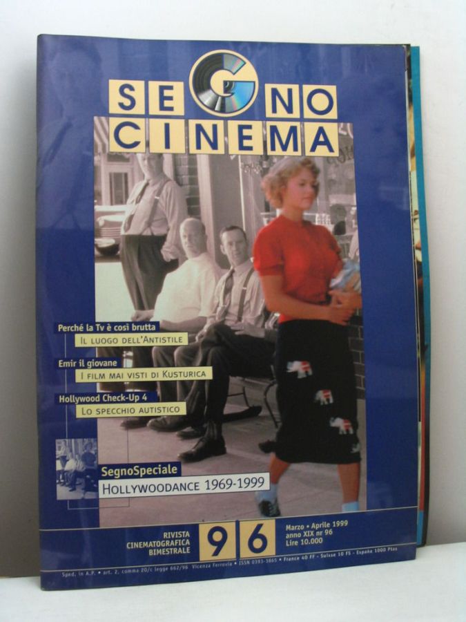 SEGNOCINEMA magazine side cover Issue 96  March- January 1999