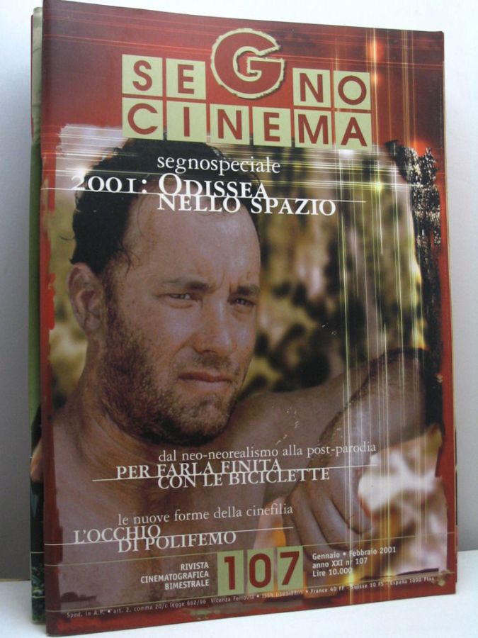 SEGNOCINEMA magazine side cover Issue 107  January- January 2001