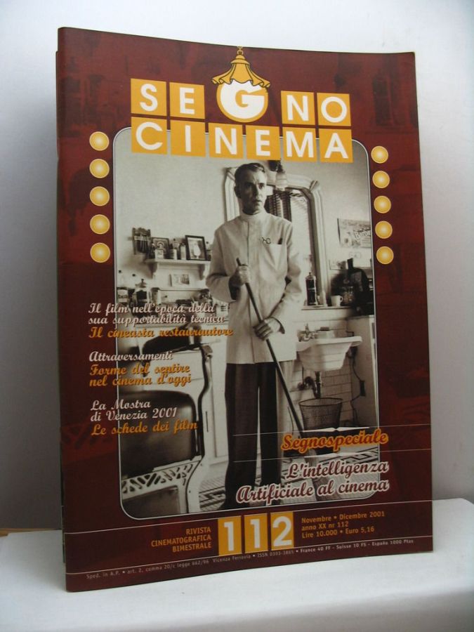 SEGNOCINEMA magazine side cover Issue 112  November- December 2001