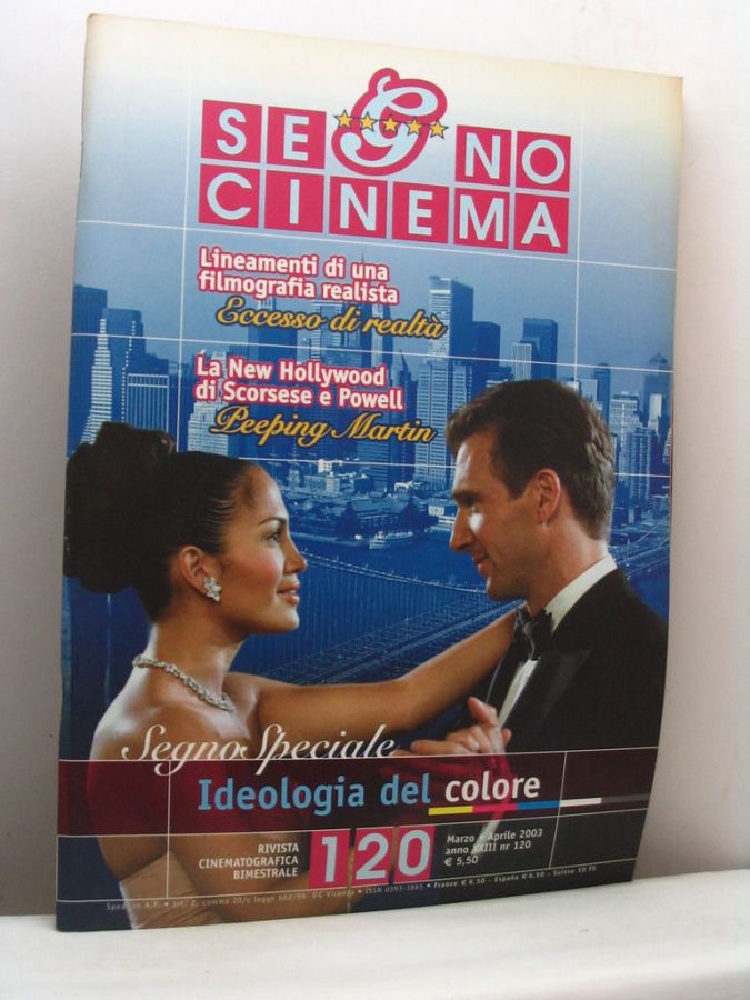 SEGNOCINEMA magazine side cover Issue 120  March- January 2003