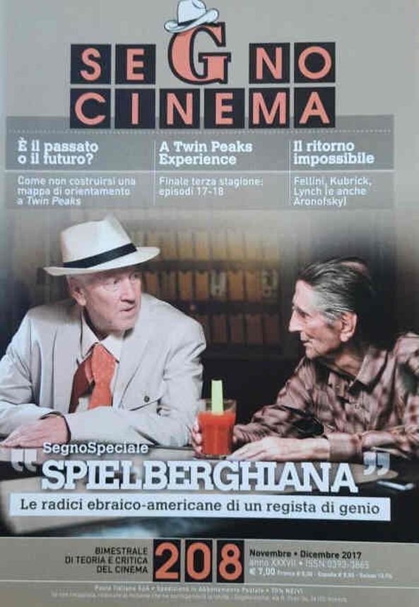 SEGNOCINEMA magazine side cover Issue 208  November/December 2017