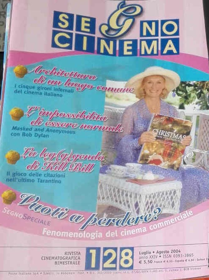 SEGNOCINEMA magazine side cover Issue 128 July/August 2004