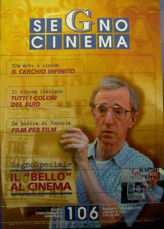 SEGNOCINEMA magazine side cover Issue 106 November/December 2000