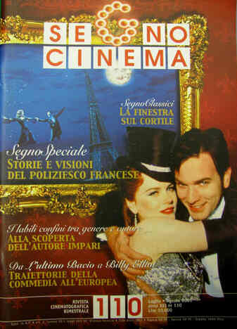 SEGNOCINEMA magazine side cover Issue 110 July/August 2001