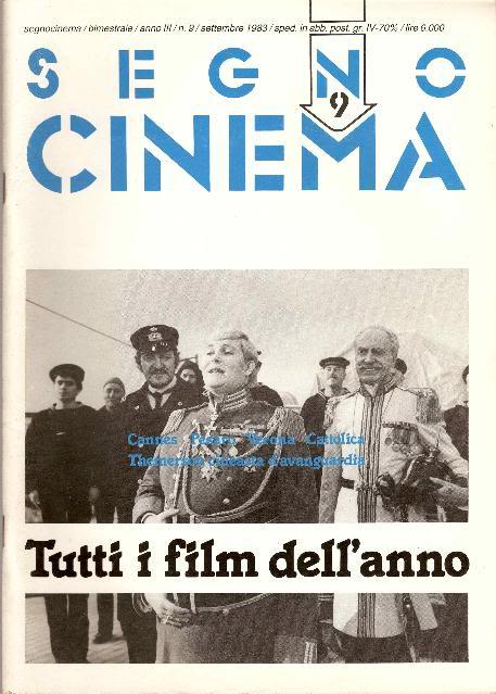 SEGNOCINEMA magazine side cover Issue 9 September 1983