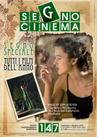 SEGNOCINEMA magazine side cover Issue 147 September/October 2007