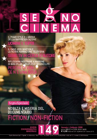 SEGNOCINEMA magazine side cover Issue 149 January/February 2008