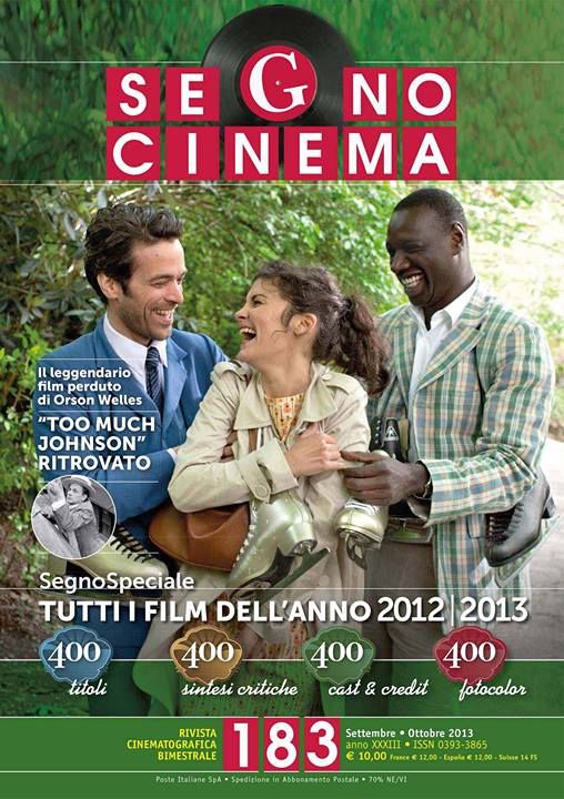 SEGNOCINEMA magazine side cover September/October 2013
