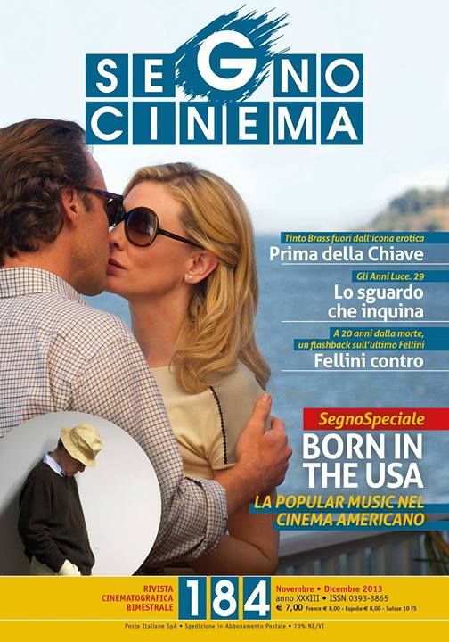SEGNOCINEMA magazine side cover November/December 2013
