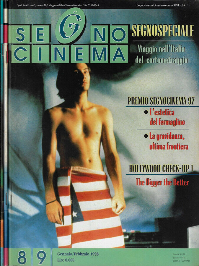 SEGNOCINEMA magazine side cover Issue 89 January/February 1998