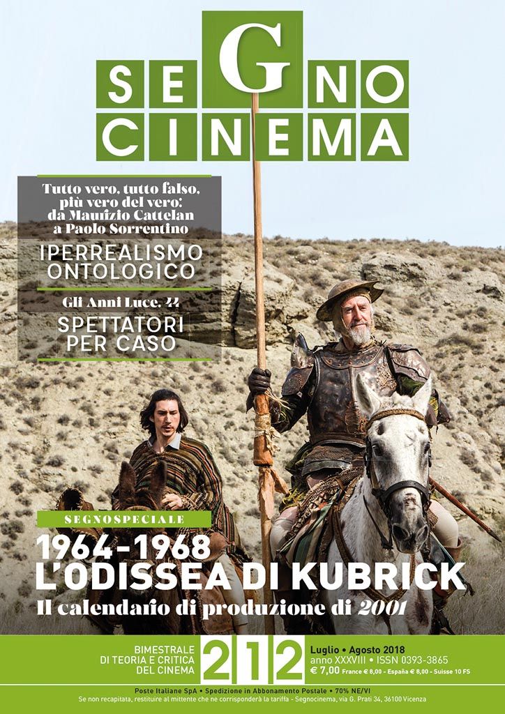 SEGNOCINEMA magazine side cover Issue 212  July/August 2018